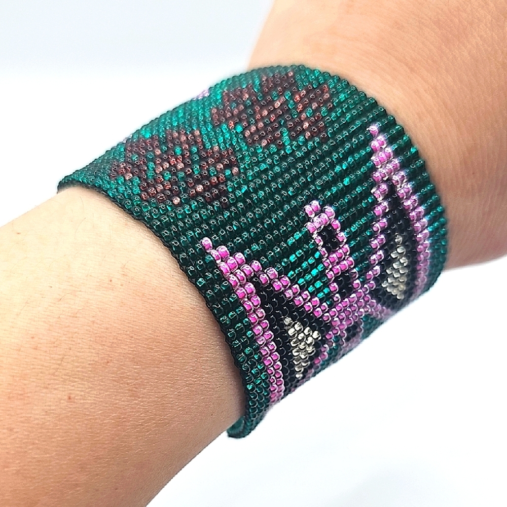 Vintage Woven Loom Beaded Bracelet